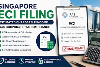 prepare singapore eci filing estimated chargeable income iras corporate tax