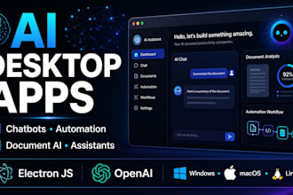 develop ai powered desktop applications using electron js