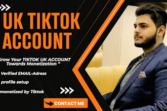 create and set up UK tiktok account