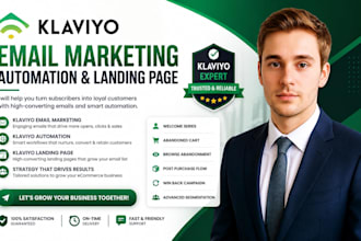 build klaviyo email marketing automation klaviyo landing page expert
