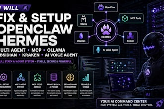 fix setup openclaw hermes multi agent mcp ollama obsidian kraken ai voice agent