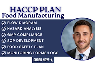 create haccp plan food safety program fda usda gmp compliance