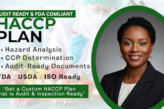 create haccp plan food safety program fda usda gmp compliance
