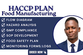 create haccp plan food safety program fda usda gmp compliance