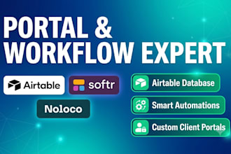 build noloco client portal softr webapp airtable workflow