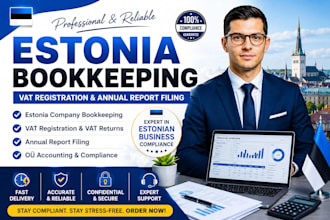 do estonia company bookkeeping, vat registration, and filing of annual report