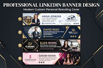 design a linkedin banner for your profile