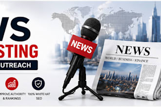 provide news guest post and manual blogger outreach backlinks