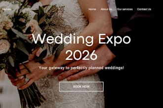 create 360 photo booth photography website wedding event planner website