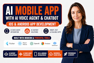 do ai mobile app with ai voice agent chatbot ios android app development
