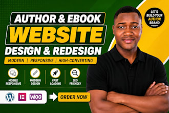 design author website, book author website, author landing page, design website