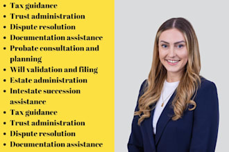be your probate attorney in USA, uae, UK and help you get justice in courts