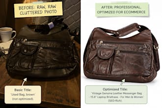 clean up and edit your product photos for online selling
