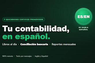 be your spanish speaking quickbooks bookkeeper, contabilidad en espanol