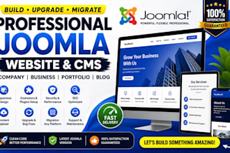 build, upgrade, migrate, professional joomla website,joomla cms,company website
