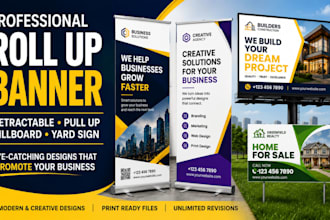 design roll up banner retractable banner poll up banner billboard and yard sign