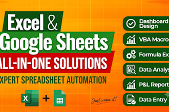 create microsoft excel spreadsheets with advanced formula and google sheets