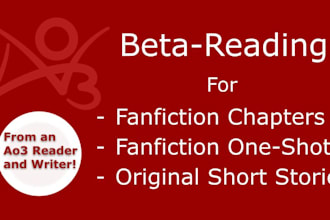 beta read your fanfiction or short story
