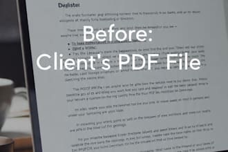 retype scanned PDF to word same to same paragraph formatting