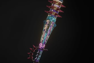 create game ready 3d weapons for your game