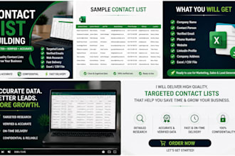 build a targeted contact list using web research
