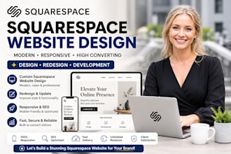 build squarespace website design redesign squarespace website for business owner