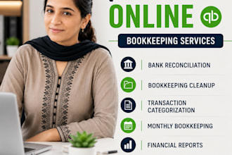 manage accounting and bookkeeping using quickbooks online