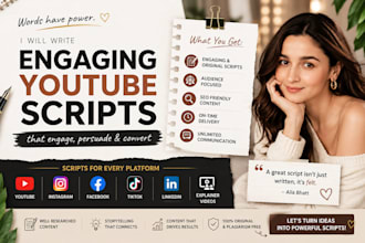 be your professional script writer