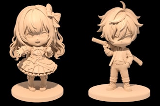 sculpt 3d model for printing and rendering