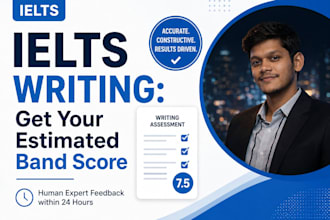 provide ielts writing feedback and band score assessment