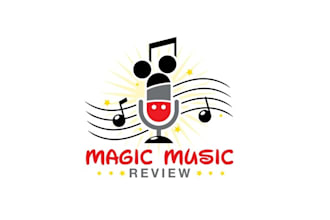 design typography logo for music, band, or dj
