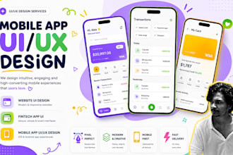 do fintech app ui, website ui ux design or mobile app ui ux design