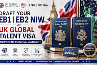 draft your eb1 eb2 niw or uk global talent visa supporting personal statement