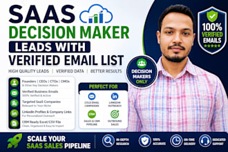 deliver saas decision maker leads with verified email list