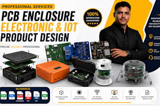 plastic enclosure pcb design iot device schematic easyeda kicad altium layout