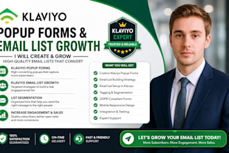 create klaviyo popup form klaviyo email list klaviyo expert