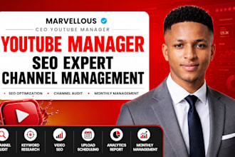 youtube channel manager channel management seo expert channel audit