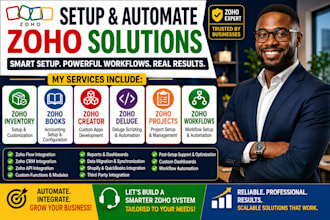 setup zoho inventory zoho books zoho creator workflows zoho project zoho deluge