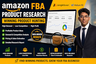do amazon product research using jungle scout and helium 10