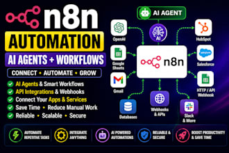 build n8n automation, n8n ai agents and API workflows