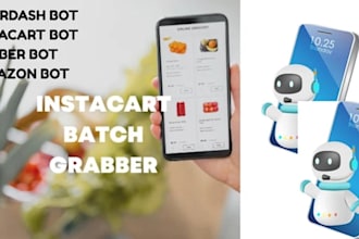 create doordash bot instacart bot uber bot amazon bot grubhub bot auto grabber