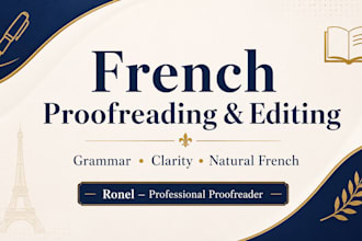 proofread, correct and improve your french text