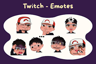 custom anime twitch and discord emotes