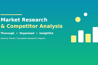 do market research and competitor analysis