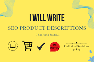 write SEO product descriptions