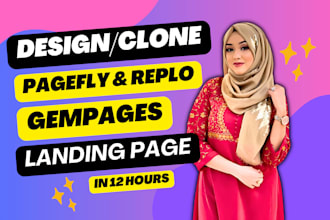 clone advertorial and sales page on gempages, pagefly and replo in just 12 hours