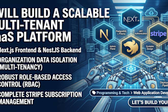 build a scalable multi tenant saas platform with nextjs nestjs and stripe