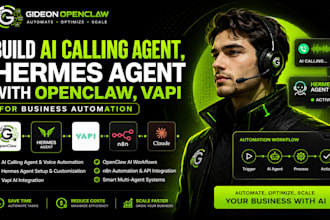 build ai calling agent hermes agent with openclaw vapi for business automation