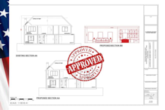 create garage conversion permit drawings with structural and mep plans