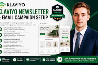 setup klaviyo newsletter klaviyo email campaign klaviyo expert